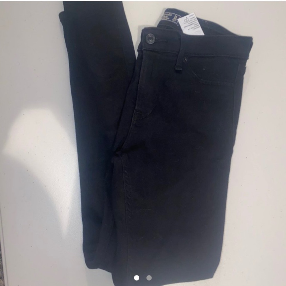 abercrombie black jeggings size 24
